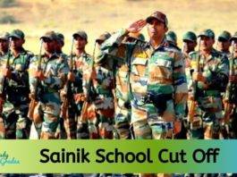 Sainik School Cut off 2020