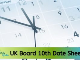 UK Board 10th Date Sheet 2023