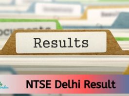 NTSE Delhi Result 2022