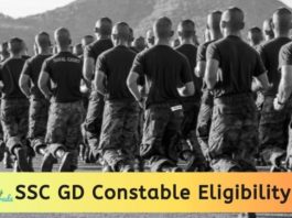 SSC GD Constable Eligibility Criteria 2020