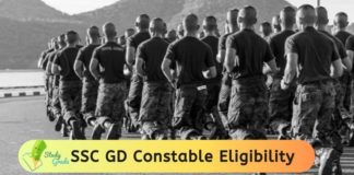 SSC GD Constable Eligibility Criteria 2020