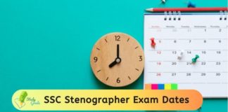 SSC Stenographer Exam Dates 2020