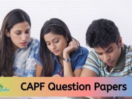 CAPF question papers 2022
