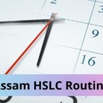 Assam HSLC Routine 2023