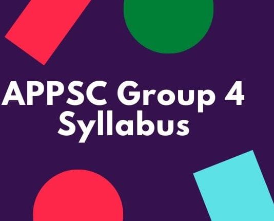 APPSC Group 4 Syllabus 2022