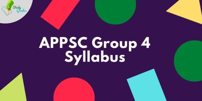 APPSC Group 4 Syllabus 2022