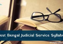 West Bengal Judicial Service Syllabus 2020