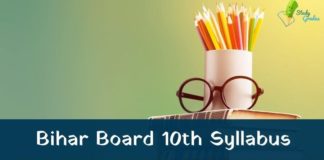 Bihar Board 10th Syllabus 2025