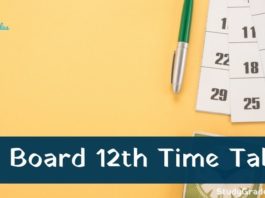 UP Board 12th time table 2024