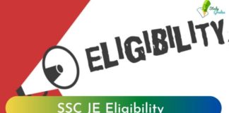 SSC JE Eligibility 2021