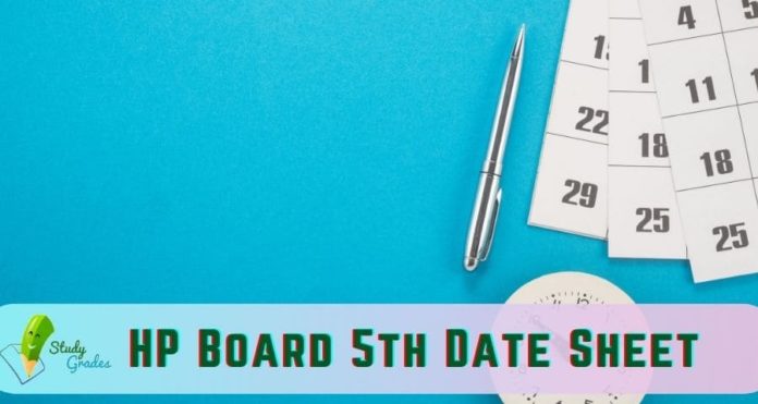 HP Board 5th Date Sheet 2025
