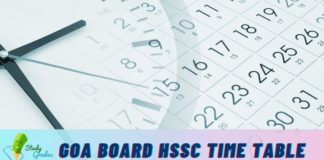 Goa board hssc time table 2023