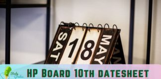 HP Board 10th time table 2022