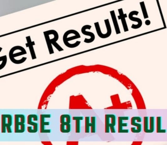 rbse 8th result 2024
