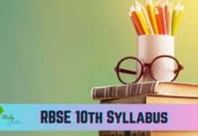 RBSE 10th syllabus 2025