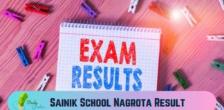 Sainik School Nagrota result 2024