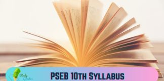 PSEB 10th Syllabus 2025