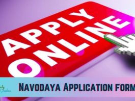 Navodaya Application form 2022