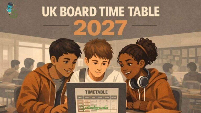 UK Board 10th Time Table 2027